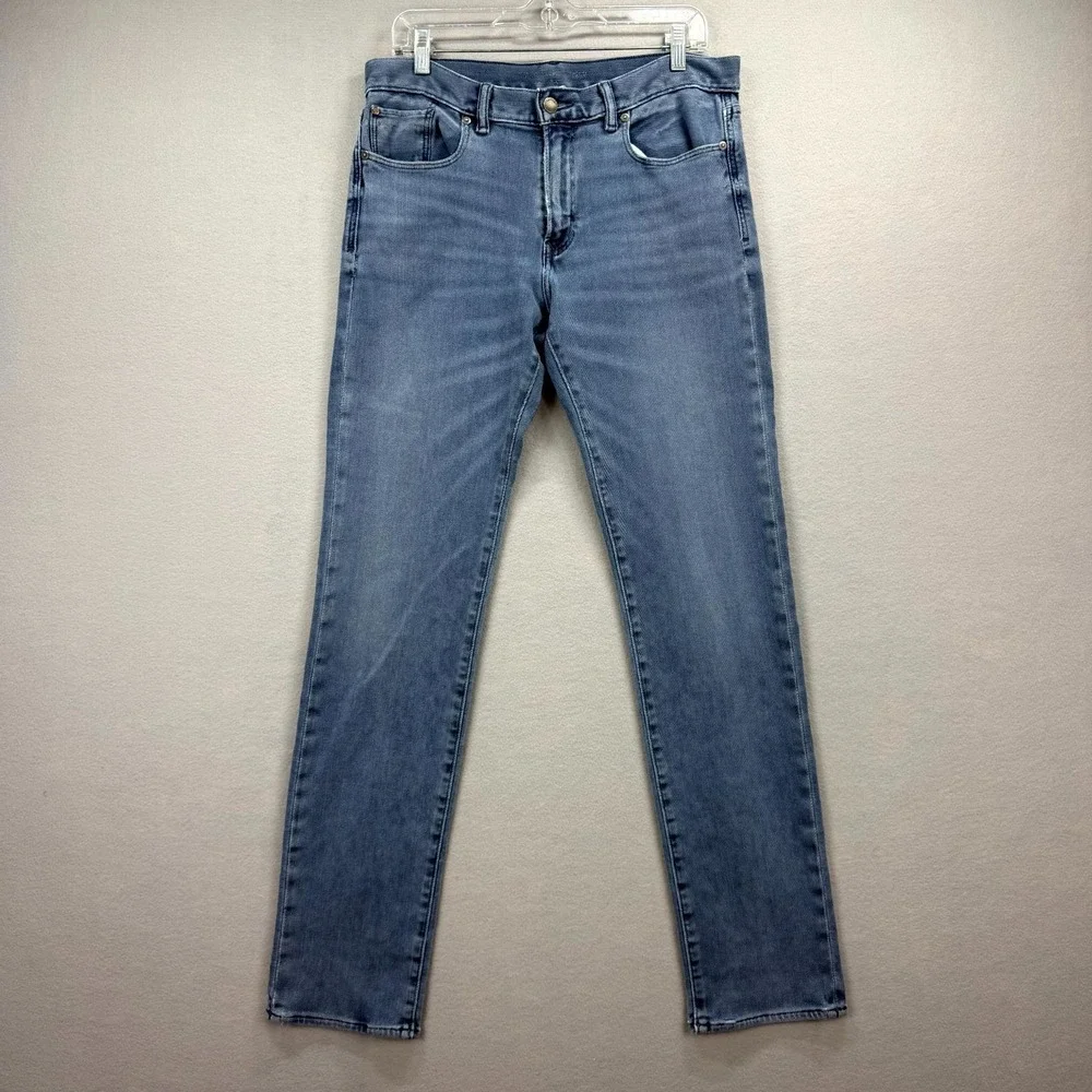 Banana Republic Traveler Jeans Mens 32x34 Blue Denim Pants Super Stretch‎ Street